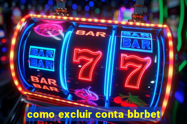 como excluir conta bbrbet